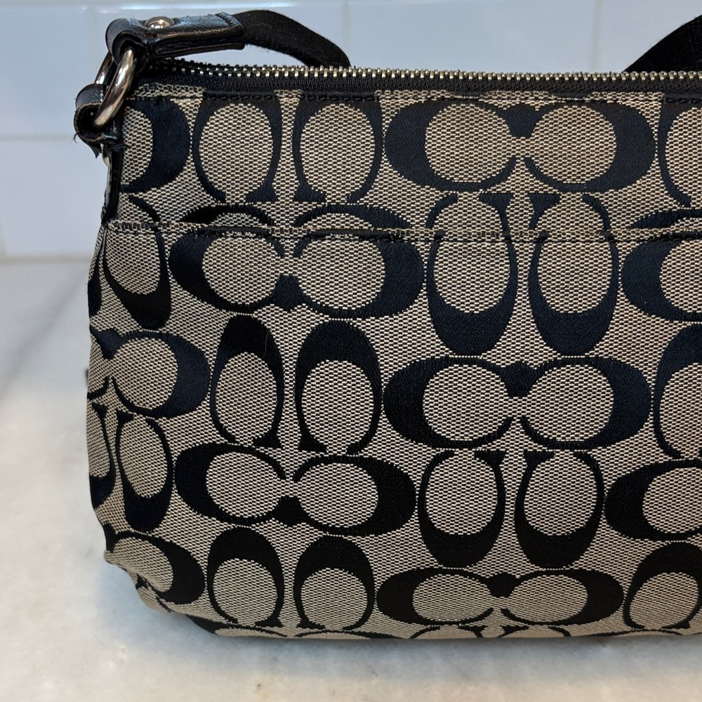 Coach Poppy Signature Logo Canvas Crossbody Bag - Picture 6 of 15